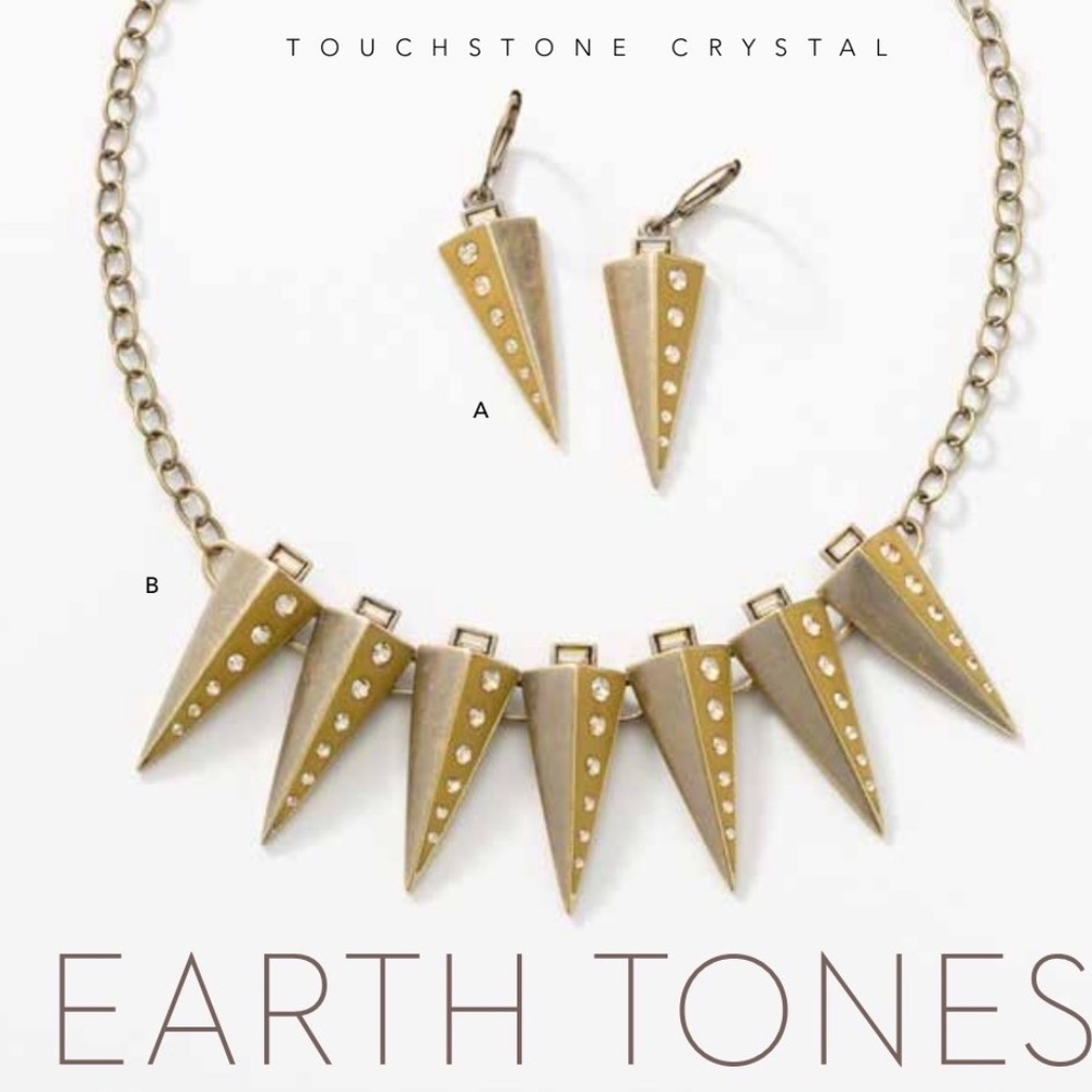 Touchstone Crystal To the Point Earrings